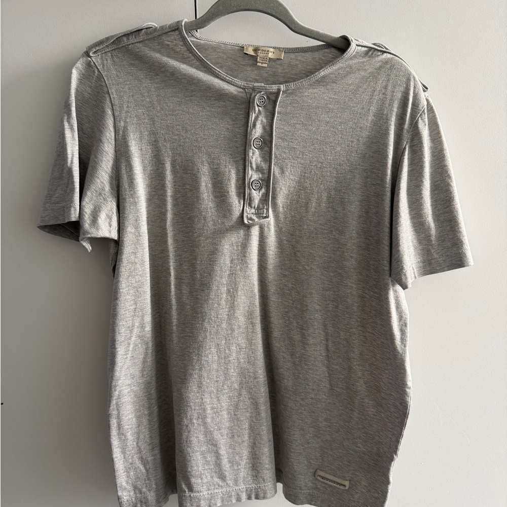 Men’s Gray Burberry T-Shirt